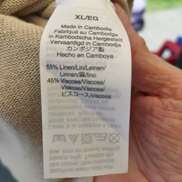 JCREW V-Neck linen blend sweater - Picture 3 of 3